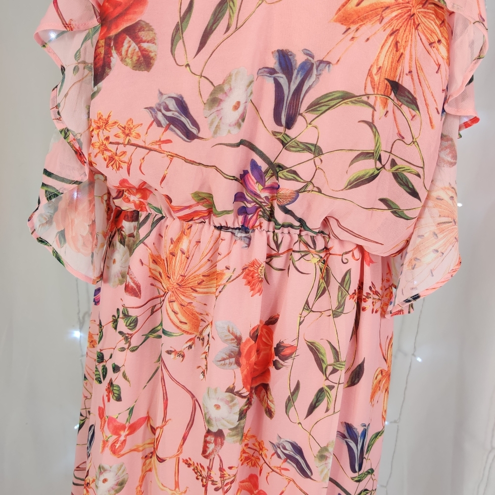 Belle + Sky Halter High Low Ruffle Dress - Picture 8 of 8